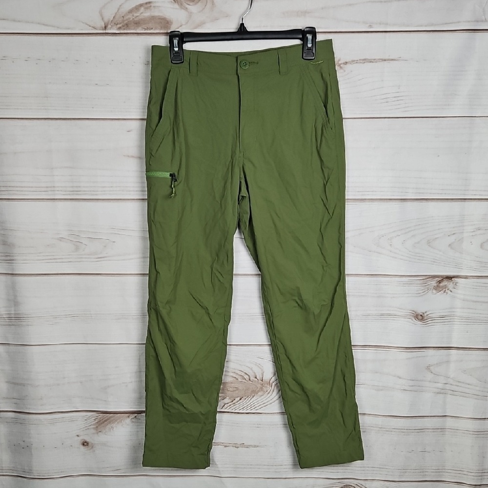 REI Co-op Mens Green Nylon Spandex Hiking Trekking Cargo Pants Size 30 x 32